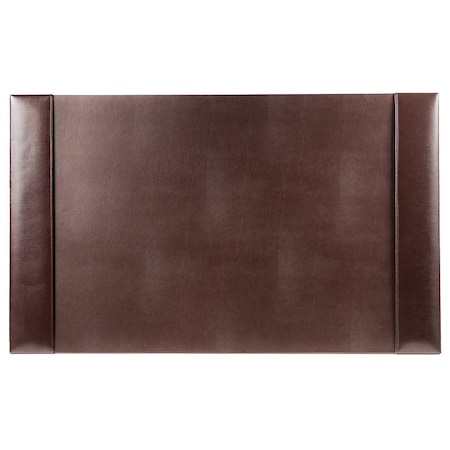 Dacasso DarkBrown Bonded Leather 30" x 18" Side-Rail Desk Pad PR-3603
